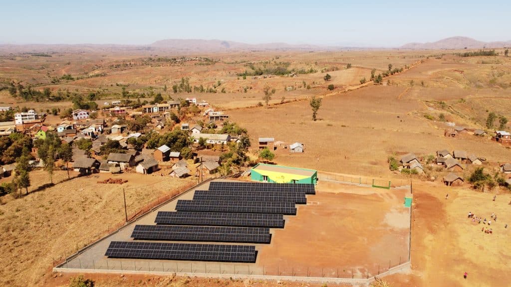 Solarpark in Mahvelona, Madagascar. Copyright Bild Africa GreenTec
